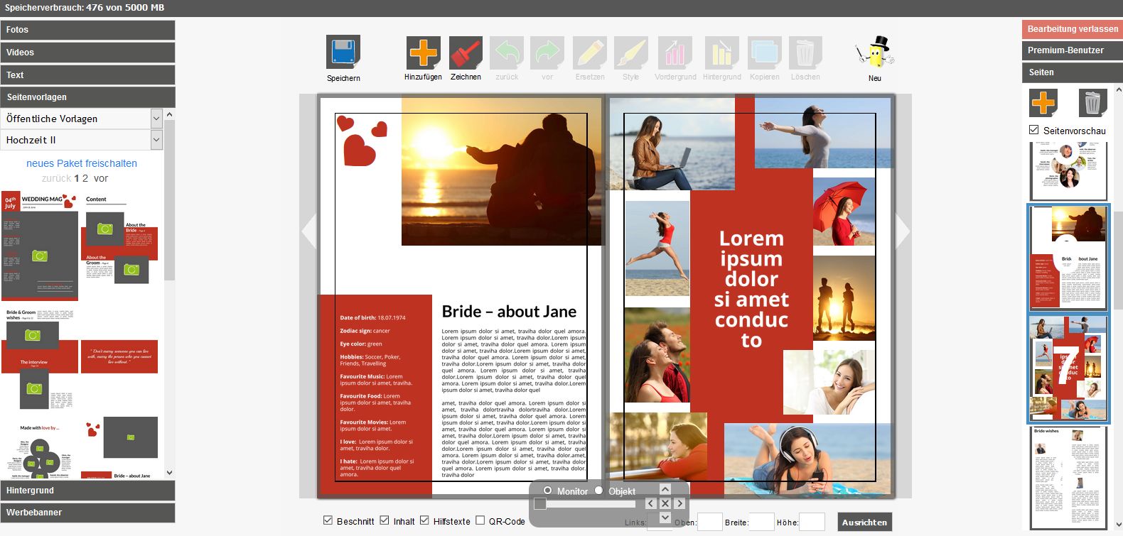 Online Hochzeitszeitung Erstellen Hochzeitszeitung Drucken